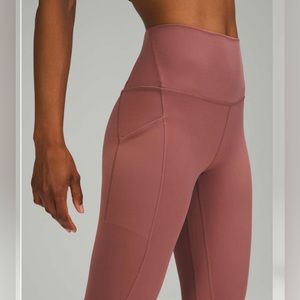 lululemon high rise align leggings with pockets 25" - spiced chai - size 6